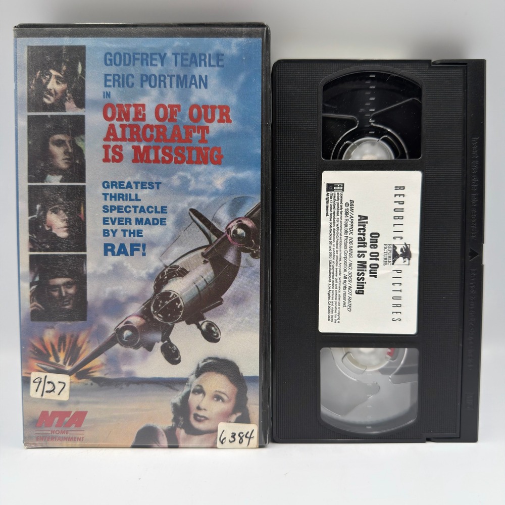One of Our Aircraft Is Missing VHS 1941 War Republic Pictures NTA Godfrey Tearle
